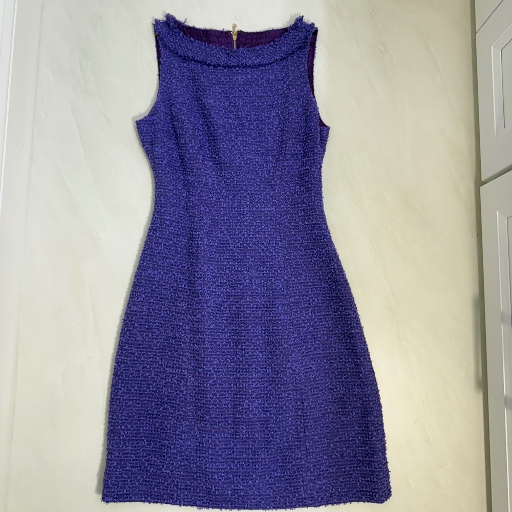 Kate Spade New York Purple Sleeveless Sheath Dress Size 4 - Picture 2 of 16